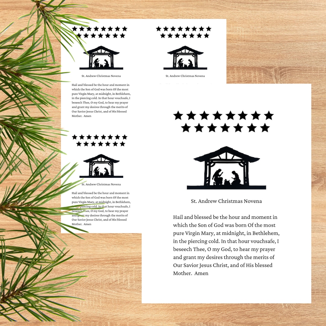 St Andrew Christmas Novena Printables - Etsy