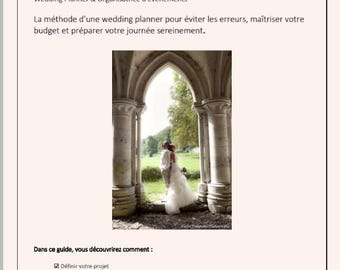 Wedding Planning Guide PDF 32 Pages | Wedding Planner Tips Notebook | Step-by-Step Wedding for a Serene Bride