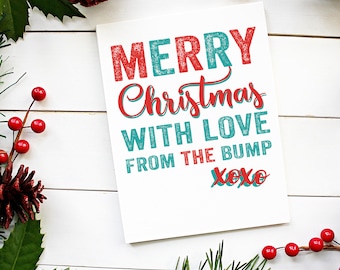 Merry Christmas Love From the Bump Card