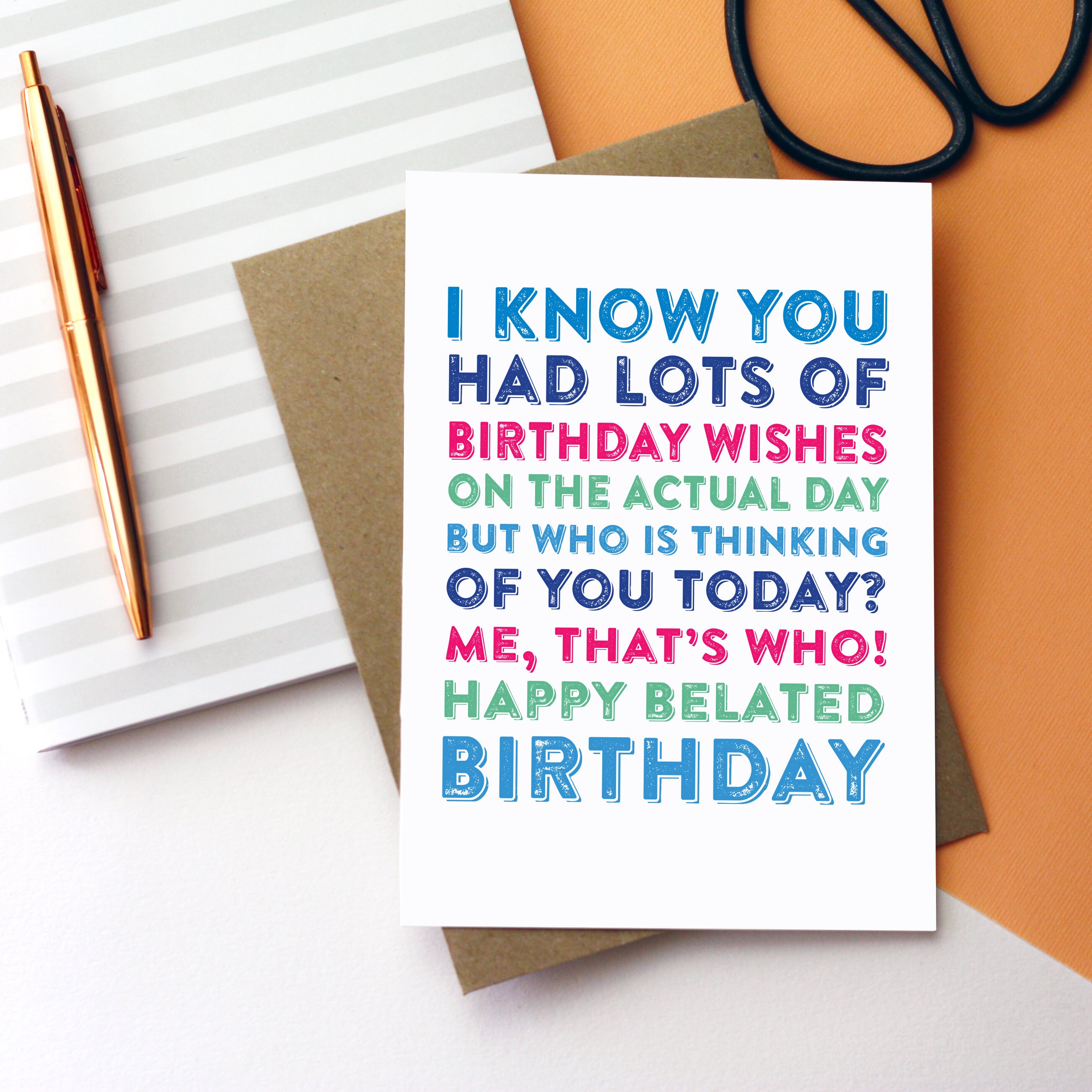 Belated Bday Card - Etsy Ireland Belated Bday Card - Etsy Ireland