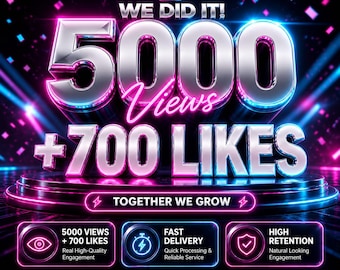 TikTok views 5000 + 700 likes | Creator Content Planning & Organic Marketing Tips | Digital Download for Beginners