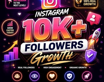 Guide de croissance Instagram, obtenez 10 000 abonnés, techniques virales, stratégie de croissance, kit réseaux sociaux pour créateurs de contenu