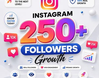 Instagram Growth Guide, Get 250+ Followers, Grow Organic, Increase Your Promotion Strategy