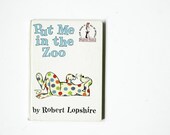 Vintage 1960s Childrens Book - Put Me In the Zoo by Robert Lopshire - An I can Read Beginner Book, Baby Shower Gifts, Kids Room Decor