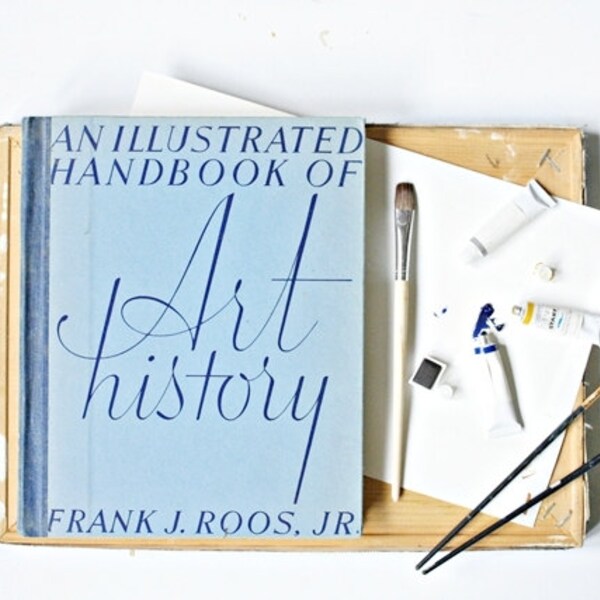 Reserved for Elsie -Vintage 1950's Art Book - An Illustrated Handbook of Art History by Frank Roos Jr - Vintage Coffee Table Books, Gifts