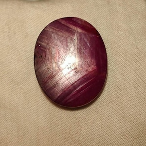 Natural Star Ruby Cabochon | Purple Red Ruby Gemstone | Loose Gemstone | Natural Asterism Ruby | Jewelry Making Stone