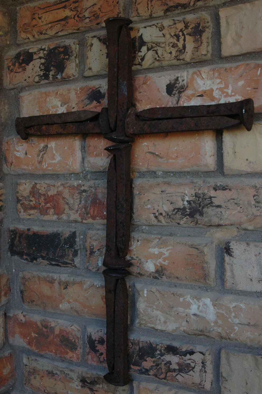 Railroad Spike Cross Etsy