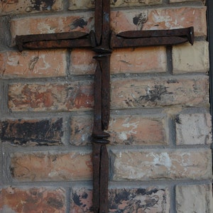 Railroad Spike Cross