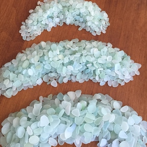 Sea Foam Sea Glass 100 Pieces, Jewelry Supply, SeaGlass Lot