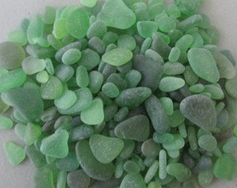 Green Sea Glass Authentic Beach Real, Beach Glass Bulk Pieces Seaglass