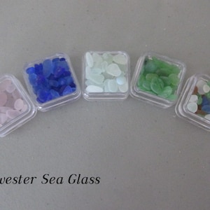 Genuine Beach Sea Glass Bulk Assorted, Seaglass Lot Pieces, Jewelry Making Supply