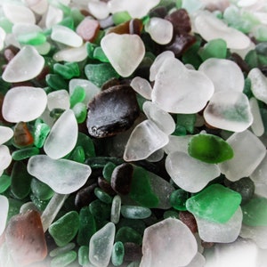 100 Beach Sea Glass Bulk Pieces, Art Mosaic Supply, Centerpiece Decoration, Jewelry Supplies