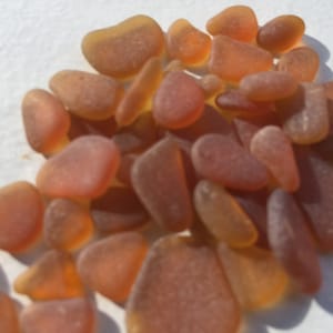 Amber Sea Beach Glass Bulk, Genuine Seaglass Jewelry Supply