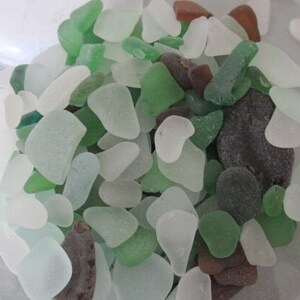 Decor 100 Sea Glass Assorted Pieces, Genuine Beach Glass Bulk