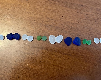 Beach Sea Glass 8 Real Genuine Sets Pairs Jewelry Making Supply