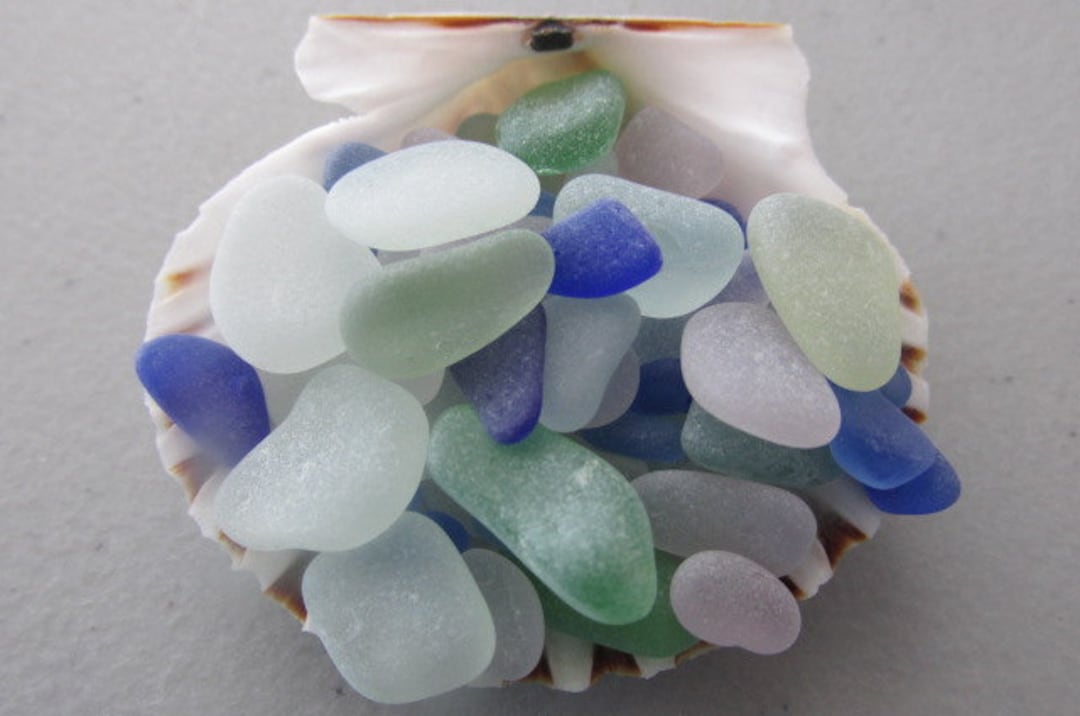 Starter Kit GENUINE Beach Glass Bulk Jewelry Supply Lot Jewelry