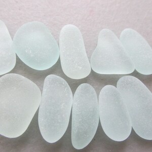 Medium Sea Beach Glass Sea Foam Jewelry Supply, Sea Glass Jewelry Making, Seaglass Beads image 4