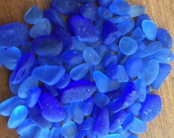 Small Genuine Sea glass Bulk Blue, Beach Sea Glass, Jewelry Supply