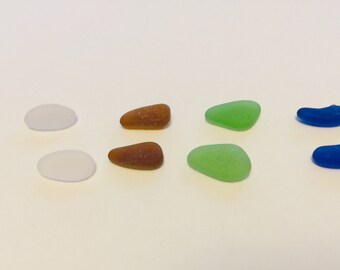 Real Genuine Sea Glass Pairs Earrings Supply Sets, Seaglass Lot, Beach Glass Genuine, Jewely Making Supply