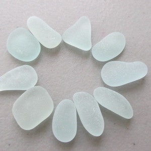 Medium Sea Beach Glass Sea Foam Jewelry Supply, Sea Glass Jewelry Making, Seaglass Beads image 1