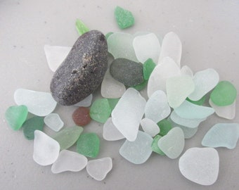 Sea Glass Assorted Pieces Genuine Beach Glass Bulk