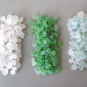 200 Little Beach Sea Glass Pieces for Crafting Jewelry Supply, Art Supplies