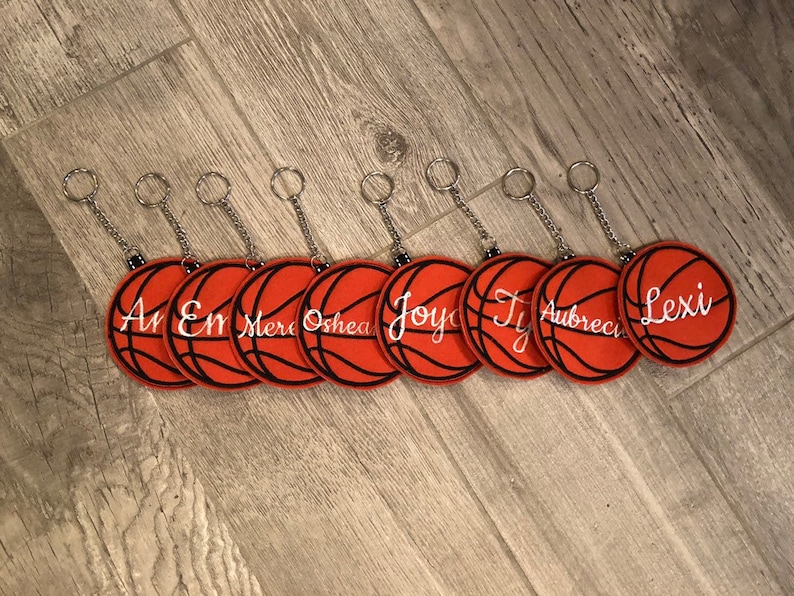 Personalized Basketball Key Chain team Discount Offered Etsy