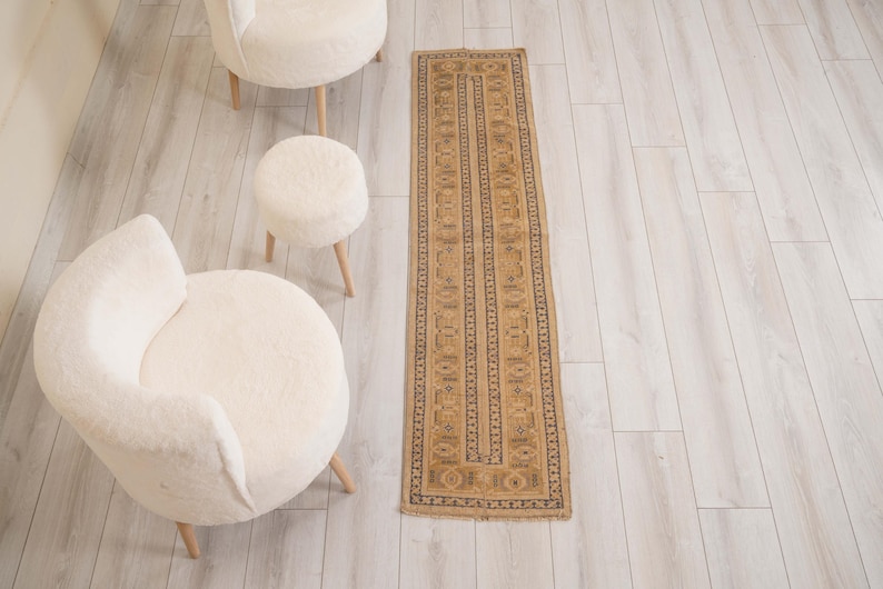 Turkish Rug Small 2x6 Oushak Rug, Handmade Vintage Small Runner, Antique Turkish Rug 2x6 ...