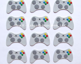 Fondant Cupcake Toppers - Video Game Controller