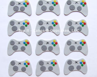 Fondant Cupcake Toppers - Video Game Controller (1.5 dozen)