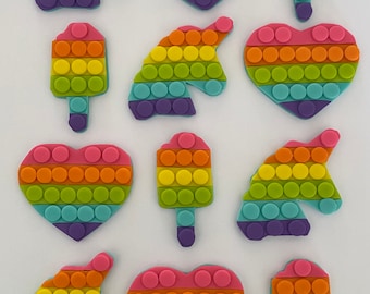 Fondant Cupcake Toppers - POP IT