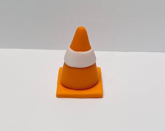 Fondant Cake Topper - Traffic/Construction Cone