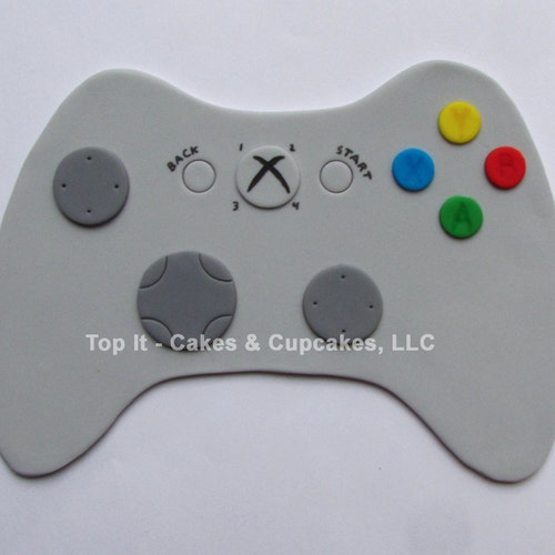 Video Game Controller Cake Topper Fondant Game Controller Etsy