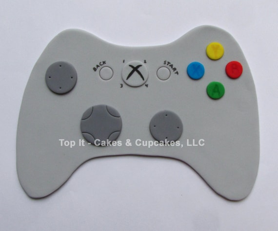 fondant cake topper video game controller etsy