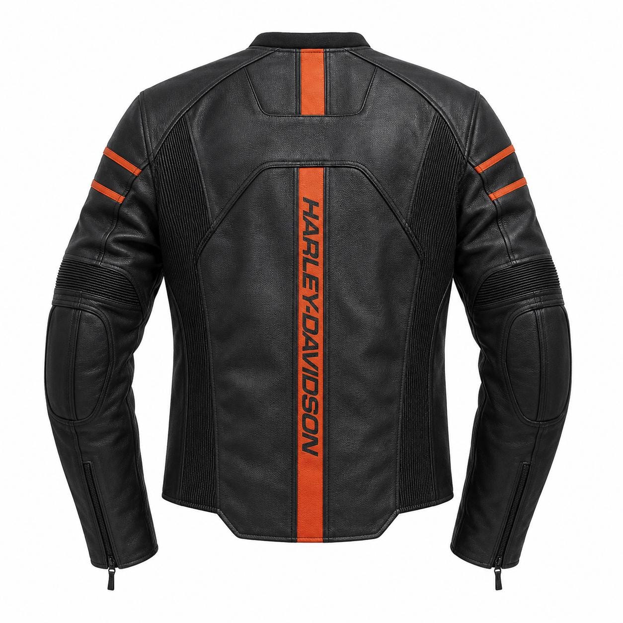 Harley Davidson Mens Leather Jacket Orange - Etsy