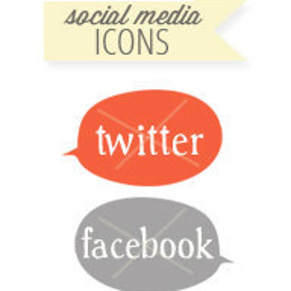 Premade Social Media Speech Bubble Icon