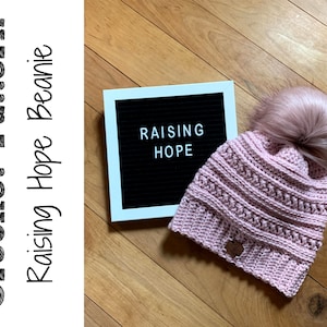 Raising Hope Beanie || Crochet Pattern by LilyLou Creaetions || DIGITAL DOWNLOAD