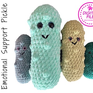 Emotional Support Pickle || Crochet Pattern by LilyLou Creations || DIGITAL DOWNLOAD