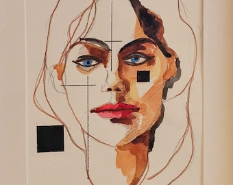 Autumn - Original Abstract Female Portrait