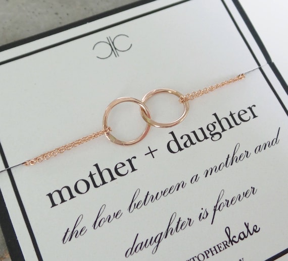 rose gold mother daughter bracelet