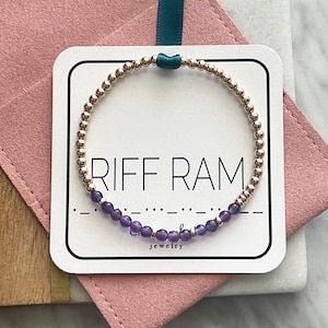 TCU Morse Code Collegiate Beaded Bracelet, Game Day Necklace, Texas Christian University, Go Frogs