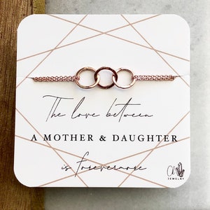 Triple Entwined Rings Eternity Bracelet....Mother, Daughter, Mother of the Bride
