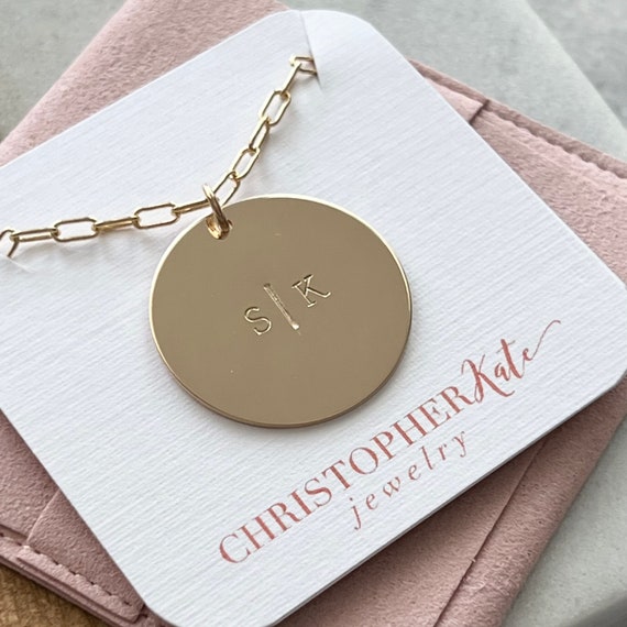Buy Modern Mom large Personalized Coin Pendant Necklace mother