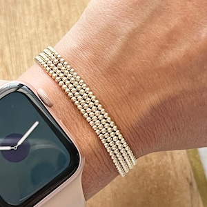 Petite stapelarmband met bolkralen