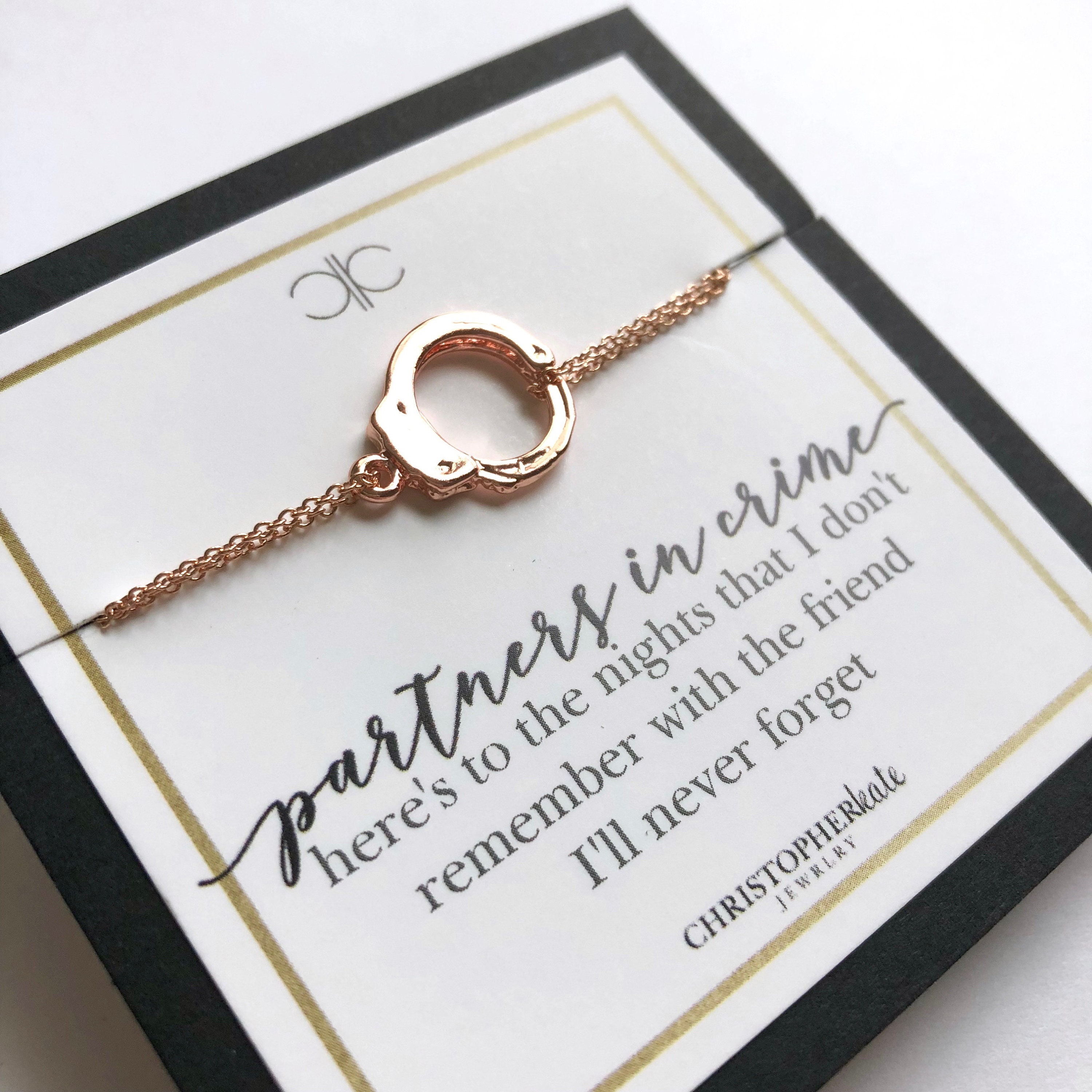 Partners N Crme Handcuff Bracelet Set | Hand Cuff Bracelet, Frend