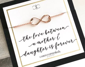 Pulsera clásica de oro rosa para madre infinita.... Madre, Hija, Hijo, Novia, Hermana, simple