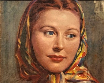 Vintage Art Book Portraits In Oils