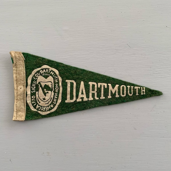 Vintage Dartmouth Pennant Mini Flag