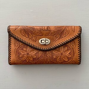 Cartera de cuero vintage MA con herramientas