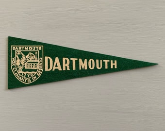 Vintage Dartmouth Mini Filz Wimpel